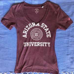 Arizona State University v-neck fitted shirt- S